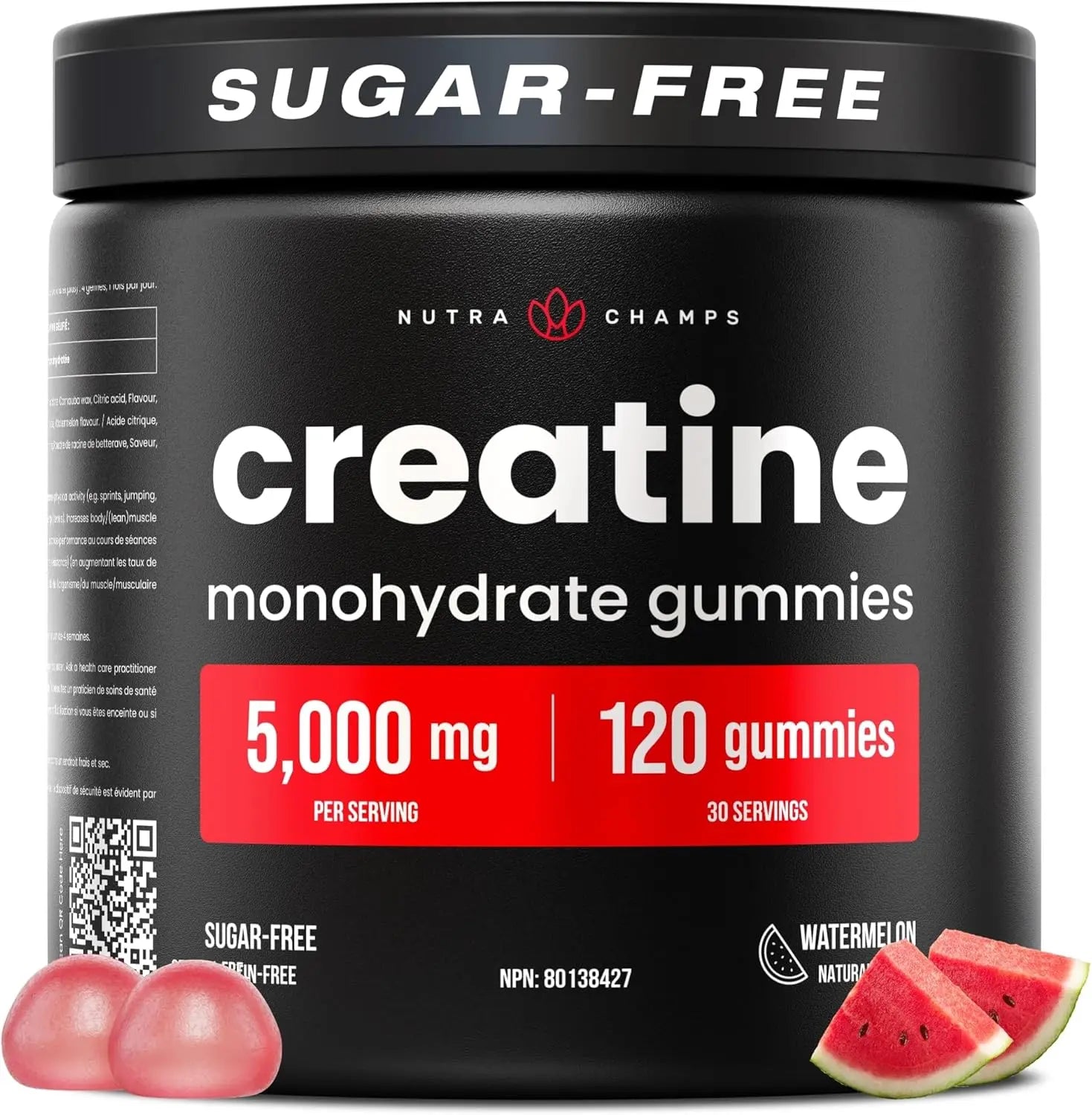 Creatine Gummies – Creatine Monohydrate – 120 Gummies (1250 mg Each) Masterpiece Foods