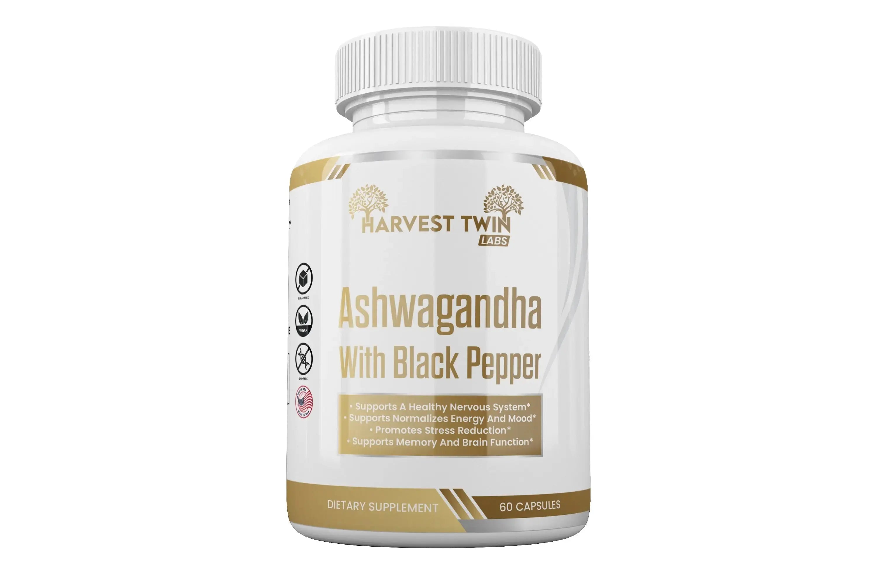 Ashwagandha for Healthy Nervous System & Balanced Lifestyle Harvest Twin Labs