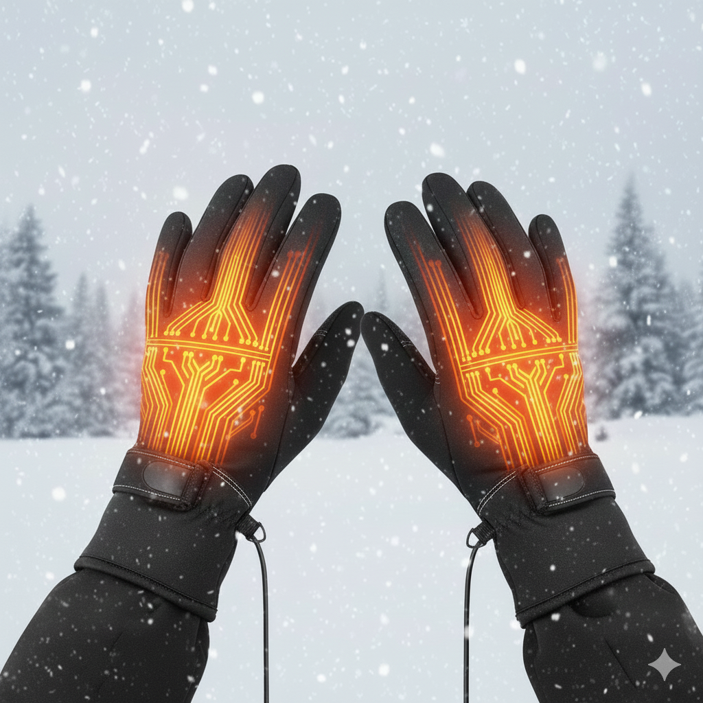 Elektriska uppvärmda vantar