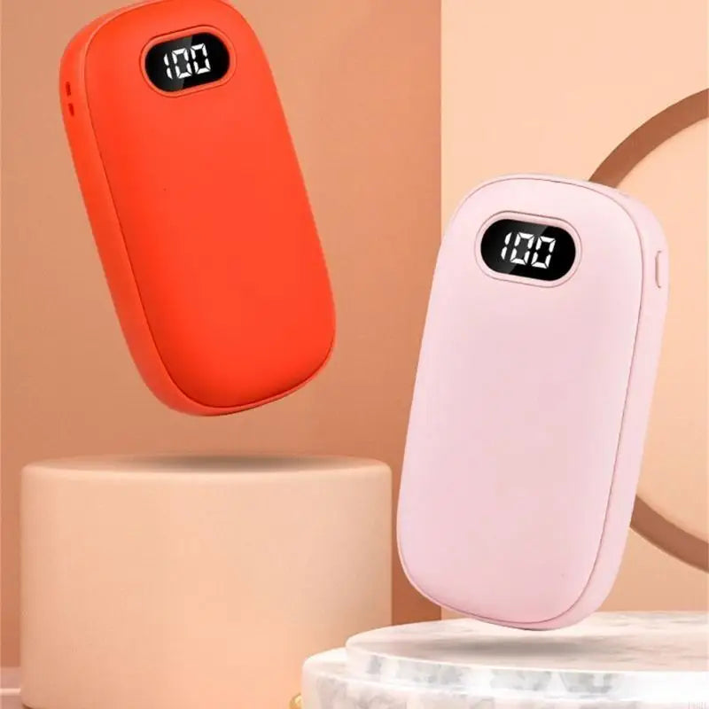 Rechargeable USB Hand Warmer with Temperature Display 6000mAh Pocket Heater